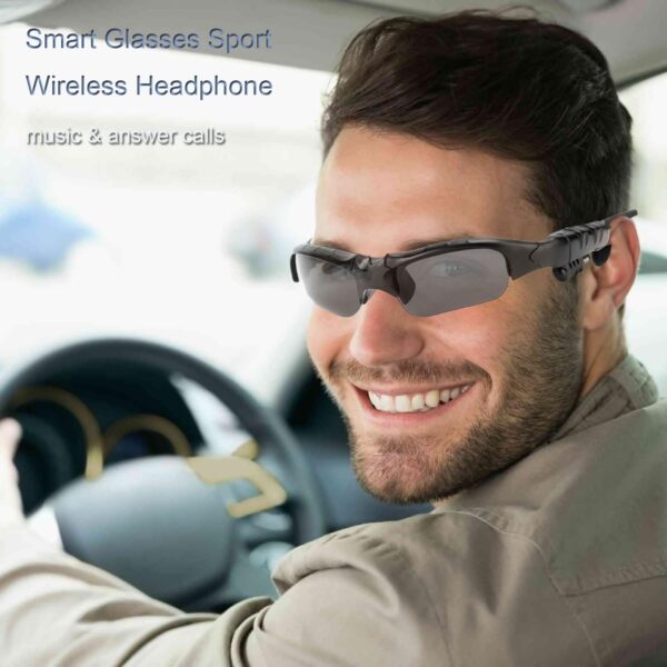 Wireless Sunglasses Smart Glasses - Music Sunglasses with Bluetooth 5.0, Polarized Lenses, and Noise Cancelling - Image 3
