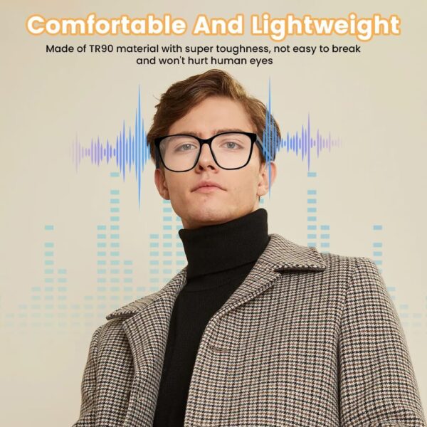 Smart Glasses Anti Blue Light for Women Men: Bluetooth Eye Protection, 4-6 Hours Battery Life - Image 5