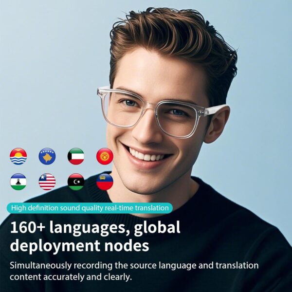 AI Translation Glasses for Women: 165 Languages & UV Protection - Image 3