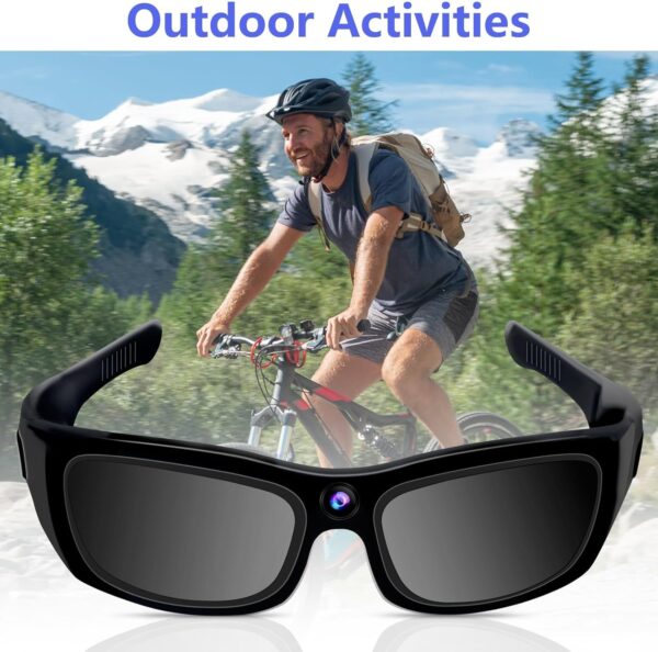 HD 1080P Sunglasses Camera with Bluetooth for Sports - Image 2