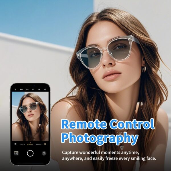 Bluetooth Smart Glasses with Photochromic Lenses & Audio - GS07 - Image 6