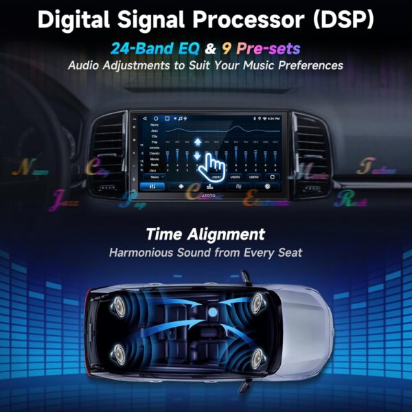 A5L Android Car Stereo: Dual Cam, Wireless CarPlay & DSP Audio - Image 6