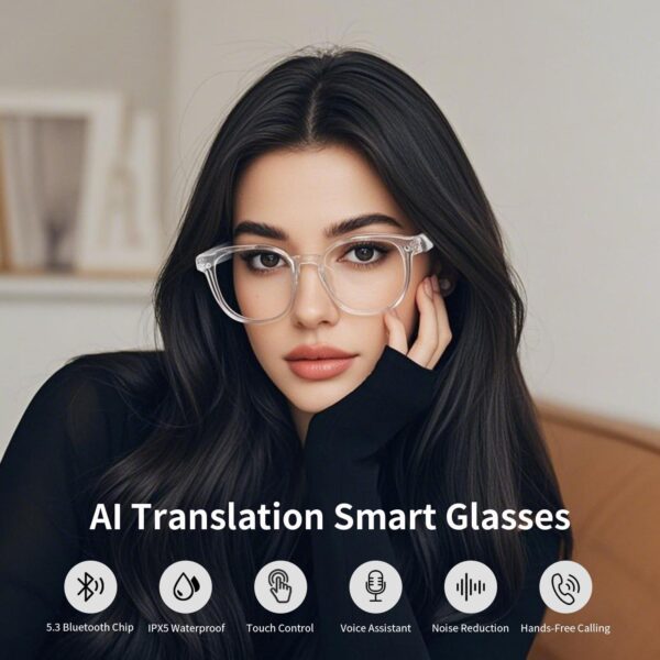 AI Translation Glasses Blue-GS07: Real-Time Translation & Photochromic Lenses - Image 4