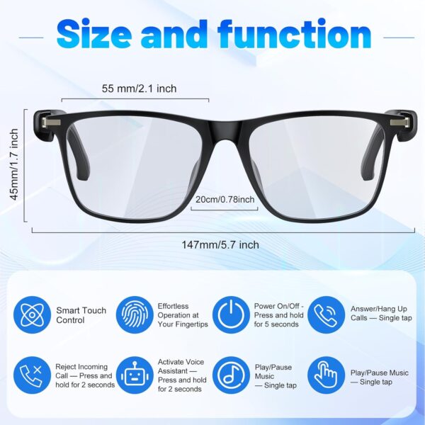 AI Translation Glasses: 138 Languages, Open-Ear Speakers, Photochromic - Image 2