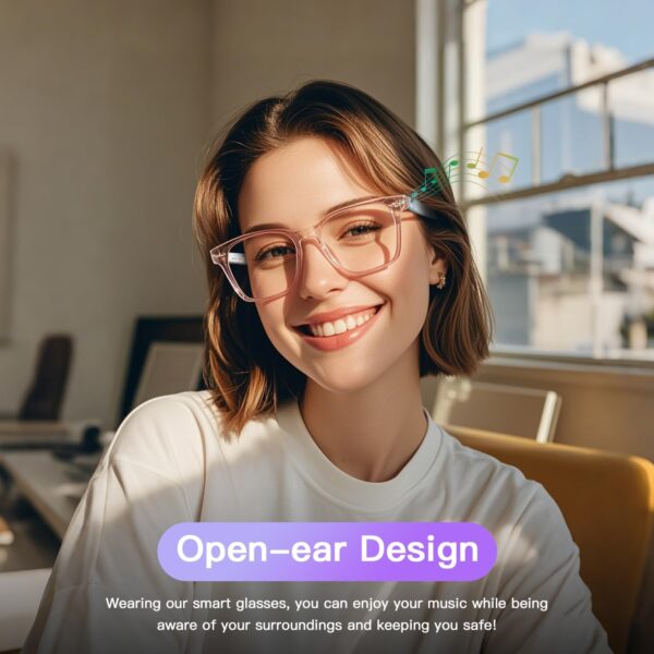 UF-08 Smart Glasses for Women: Open Ear Bluetooth with Blue Light Protection - Image 4