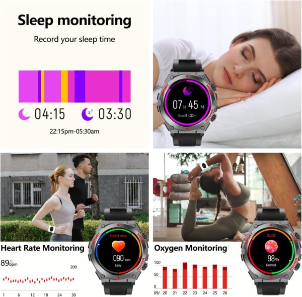Military Smart Watch for Men: 1.52 HD Call-Enabled Fitness Tracker - Image 5