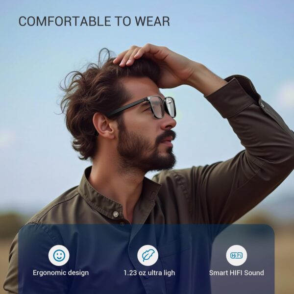 Blackview Smart Glasses: 5.3 Bluetooth Sunglasses - Image 6