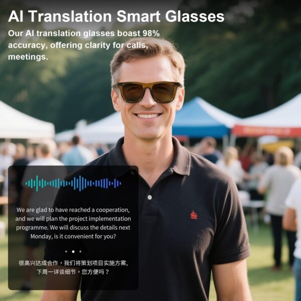Smart AI Translator Glasses with ChatGPT Real-Time Translation - Image 7