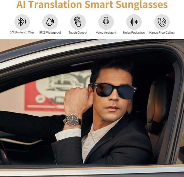 AI Translator Smart Glasses, Real-Time Translation Glasses Wireless... - Image 2