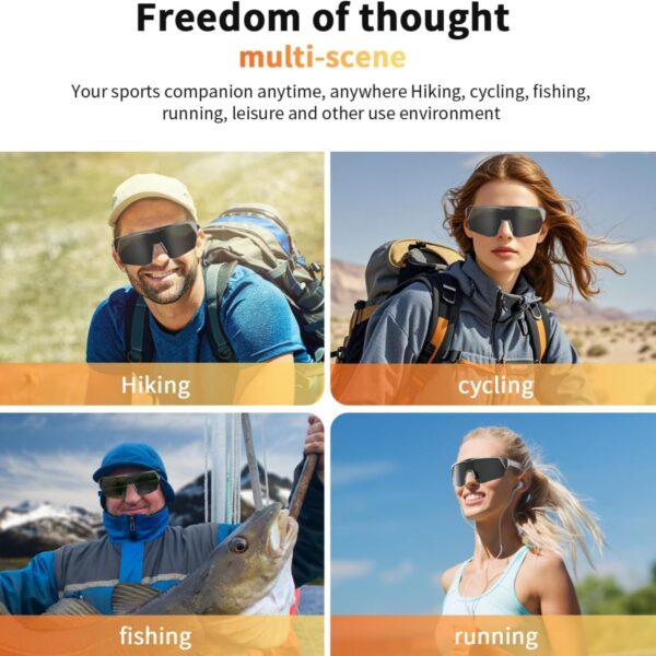 Smart Bluetooth Sports Sunglasses with UV Protection - Image 6