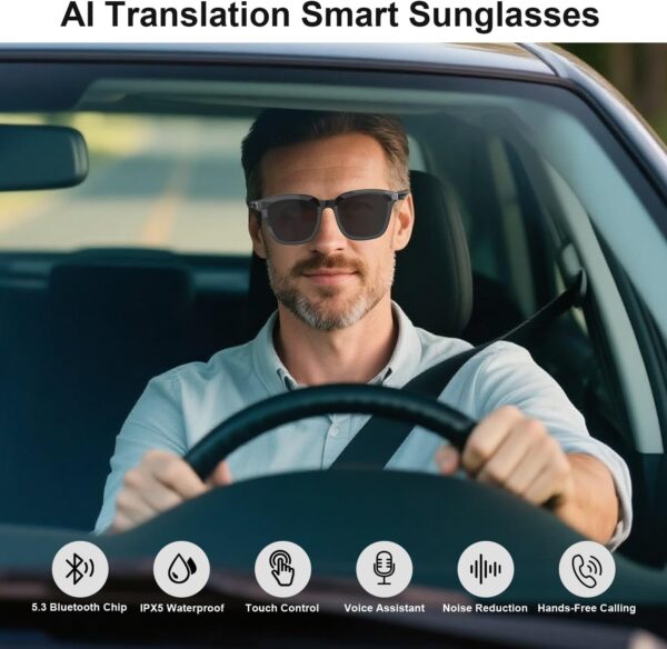 Smart AI Translator Glasses G06: 160+ Languages, 8-Hour Battery - Image 2