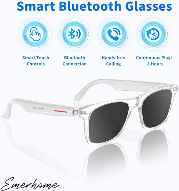 Smart Glasses - Bluetooth for Men & Women, Touch Control, Sunglasses - Image 3