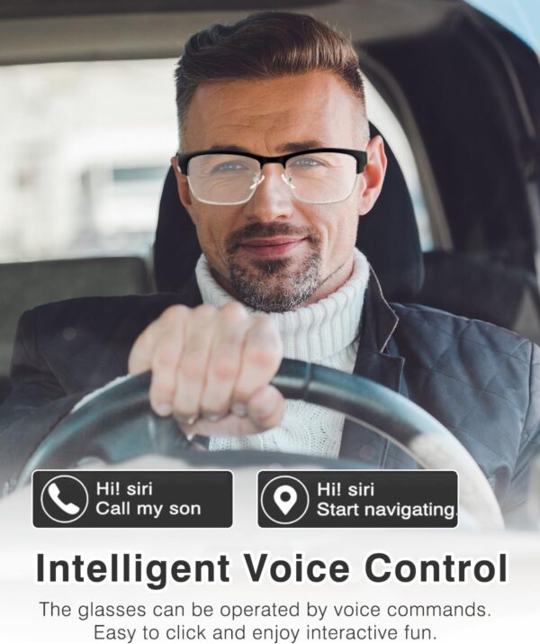 Smart Glasses, Bluetooth Glasses for Men Women with Anti-Blue Light - Image 6
