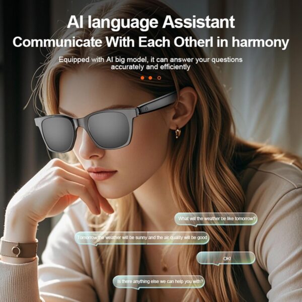 Smart Glasses: AI Translation, 144 Languages, Music Player - Image 6