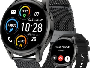 Smart Watch Fitness Tracker: Waterproof Call & Health Monitor