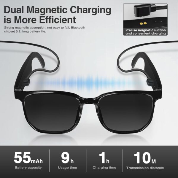AI Smart Glasses: 150+ Languages, Chat GPT, 9H Battery - Image 6