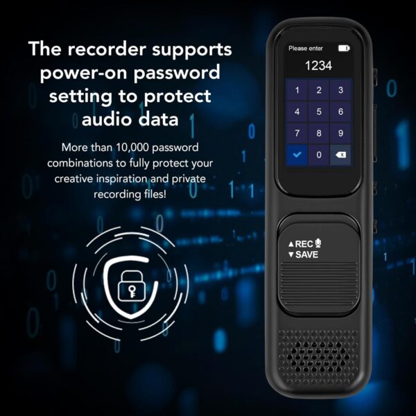 64GB Magnetic Voice Recorder: 3072Kbps High-Quality Recording with Bluetooth - Image 6