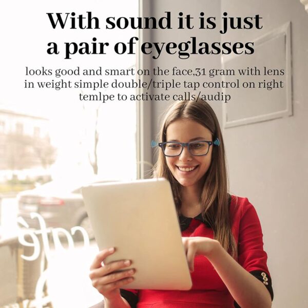 Smart Glasses for Men - Bluetooth Open Ear with Blue Light Protection - Image 2