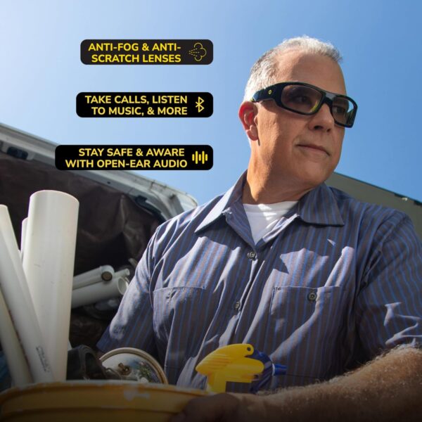 Lucyd Armor Smart Safety Glasses: Bluetooth TR90 Protection - Image 3