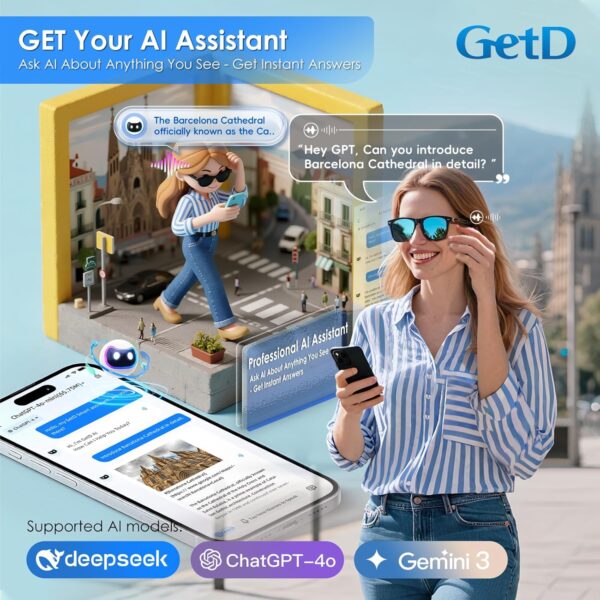 AI Glasses for Men and Women - Polarized Sunglasses with AI Assistant - Image 4