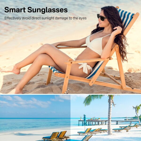 Smart Glasses UV400 Polarized | Bluetooth Audio Sunglasses G10-C - Image 5