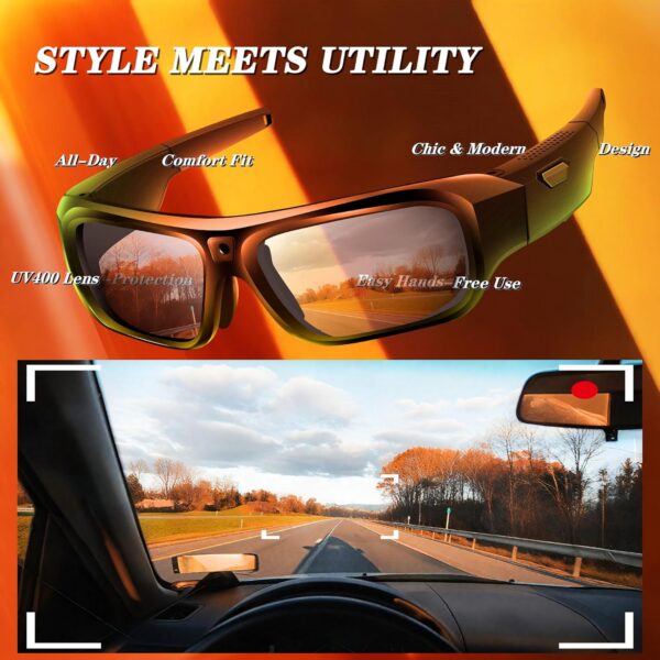 2025 Camera Glasses 4K: Smart Sunglasses with UV Protection for Sports - Image 5