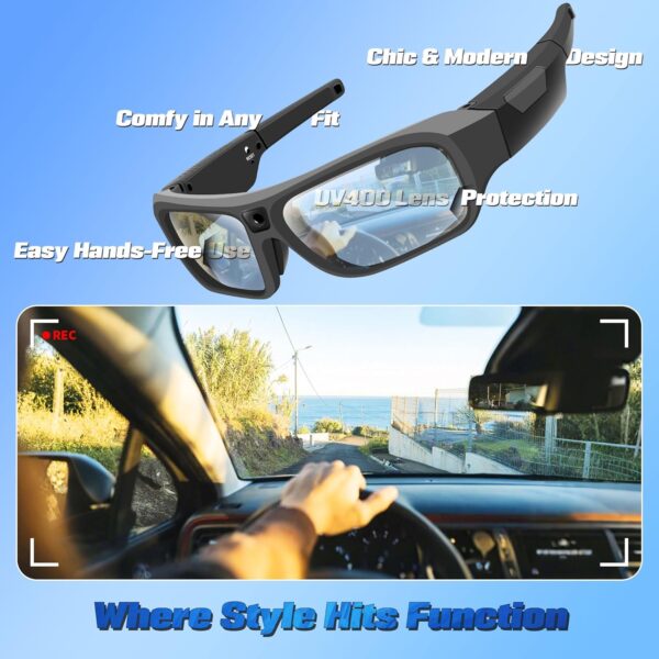 2025 Upgrade Camera Glasses 4K: Smart Glasses for Men & Women - Image 5
