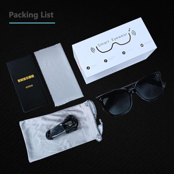 Bluetooth Smart Sunglasses: Open Ear Audio & UV400 Protection - Image 8