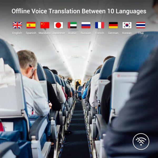 Anfier W12 Language Translator Device: 144 Languages & 3.7" HD Screen - Image 2