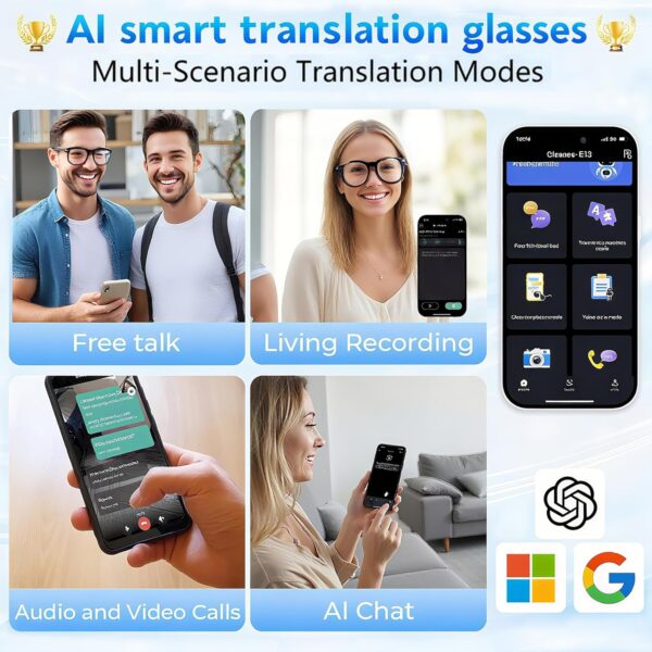 AI Translation Glasses: 150 Languages, Real-Time, ChatGPT-Powered - Image 2