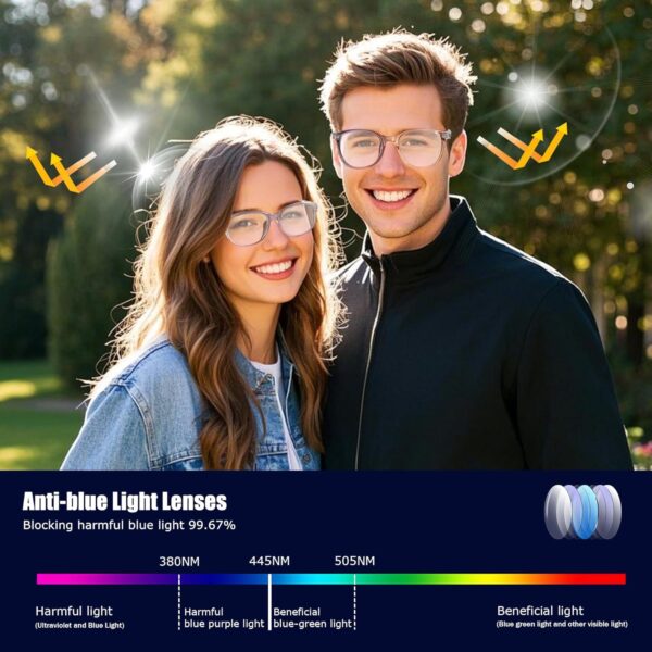 Ai Smart Glasses: Open-Ear Audio, Blue Light Filter, 7H Battery - Image 3
