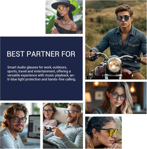 Blackview Smart Glasses: 5.3 Bluetooth Sunglasses - Image 7
