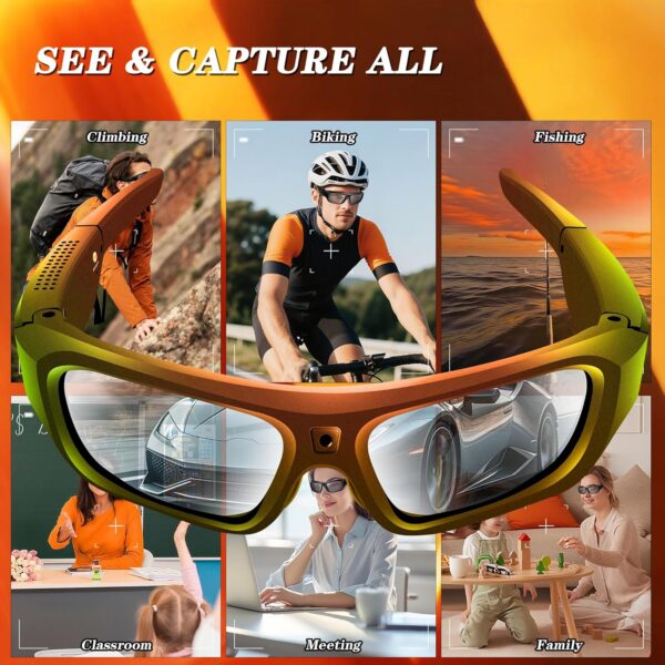 2025 Camera Glasses 4K: Smart Sunglasses with UV Protection for Sports - Image 4