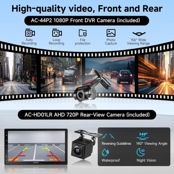 A5L Android Car Stereo: Dual Cam, Wireless CarPlay & DSP Audio - Image 4