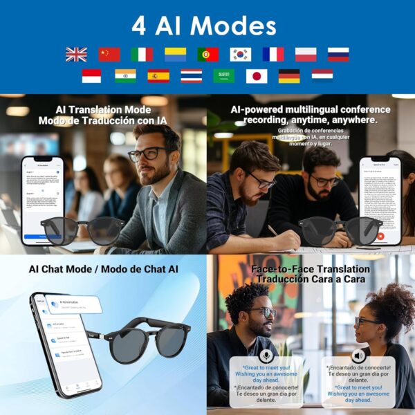AI Smart Glasses with ChatGPT & Real-Time Translation - Image 5