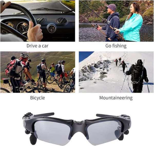 Wireless Bluetooth MP3 Sunglasses with Polarized Lenses - Image 7