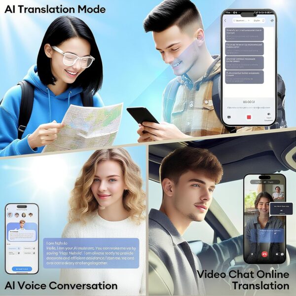 Smart Translation Glasses with ChatGPT & Bluetooth - F6in - Image 3
