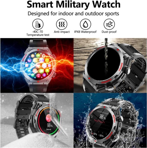 Military Smart Watch for Men: 1.52 HD Call-Enabled Fitness Tracker - Image 7