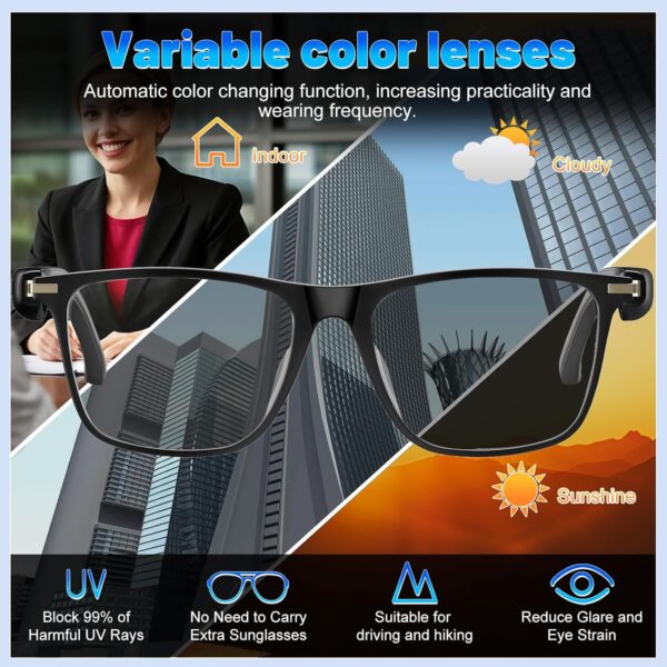 AI Translation Glasses: 138 Languages, Open-Ear Speakers, Photochromic - Image 6