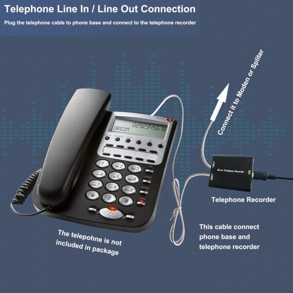 32GB Analog Telephone Voice Recorder | Crystal Clear Sound - Image 6
