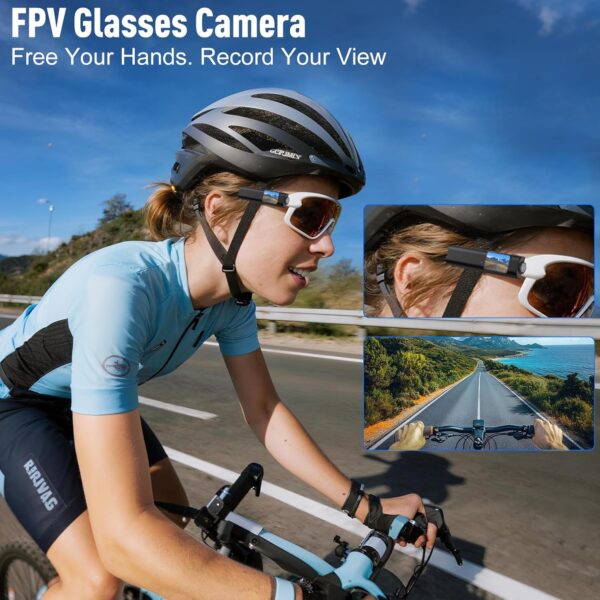 Hands Free Clip On POV Sports Camera 110 Degree 1080P HD, WiFi Mini Black - Image 2