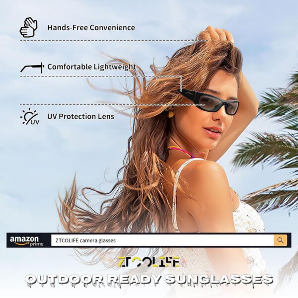 HD 1080P Video Glasses with Bluetooth: Capture Adventures Hands-Free - Image 5