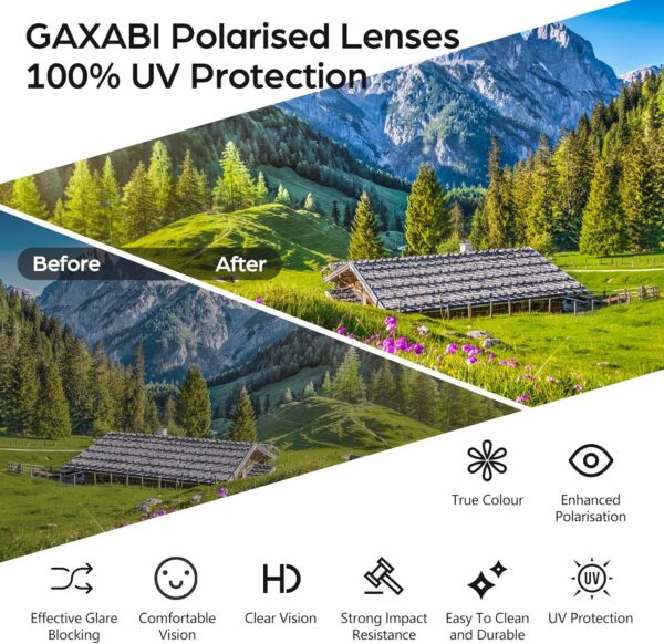 Smart Glasses with Polarized Lenses & Bluetooth - Black Style2 - Image 8