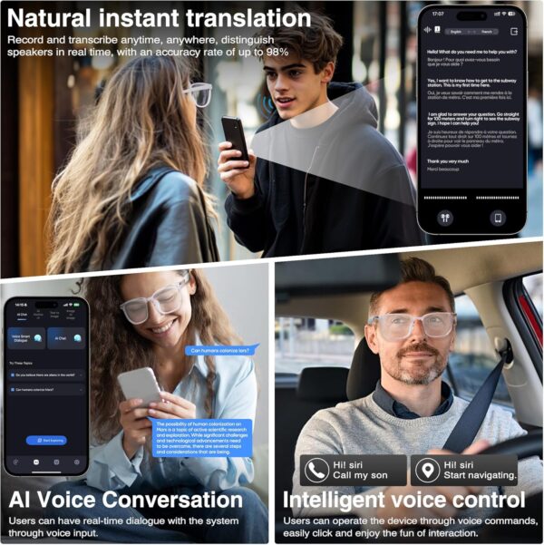AI Smart Glasses: 150+ Languages, Real-time Translation - Image 5