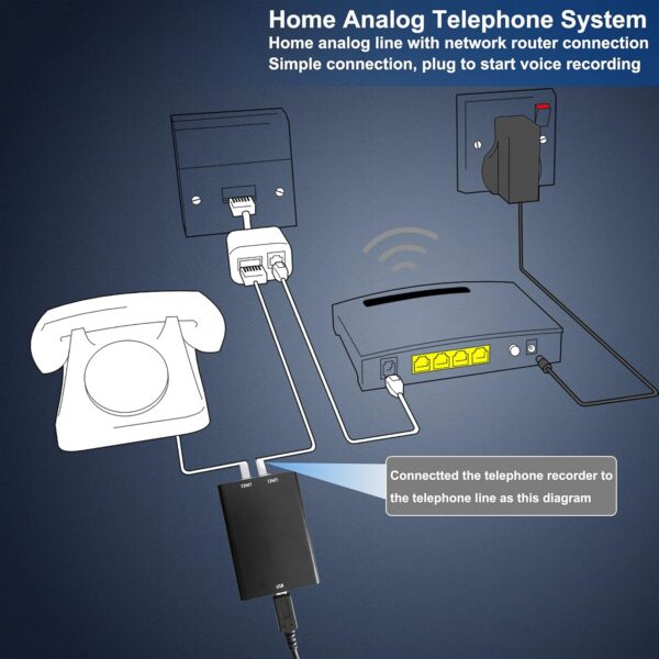 32GB Analog Telephone Voice Recorder | Crystal Clear Sound - Image 3