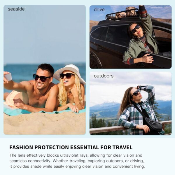Smart Bluetooth Glasses with Open Ear Speakers & Voice Control - Image 7
