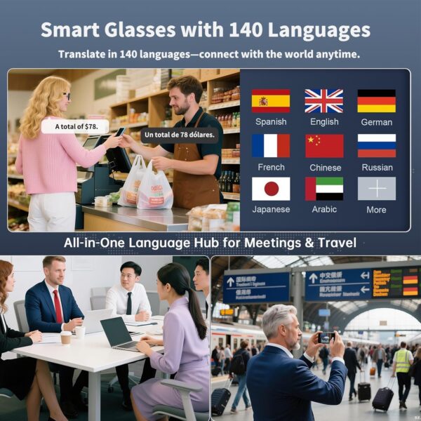 AI Translation Glasses: 164 Languages, Smart Features - Image 2