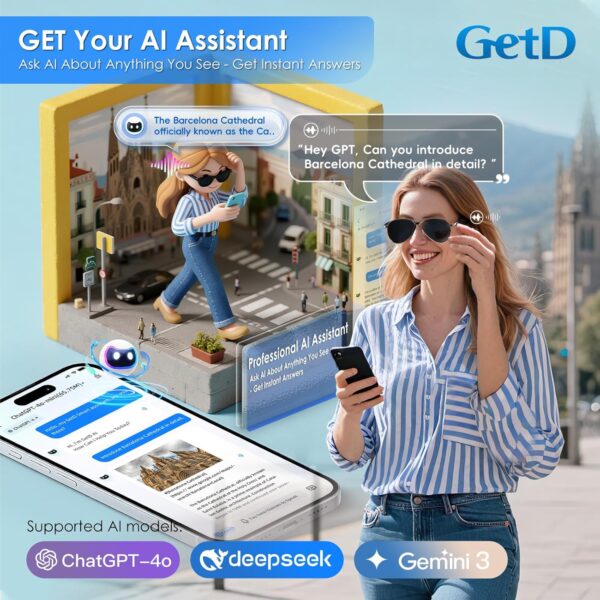 Smart Aviator M: Bluetooth Sunglasses with Open-Ear Speakers & AI Voice Control - Image 4