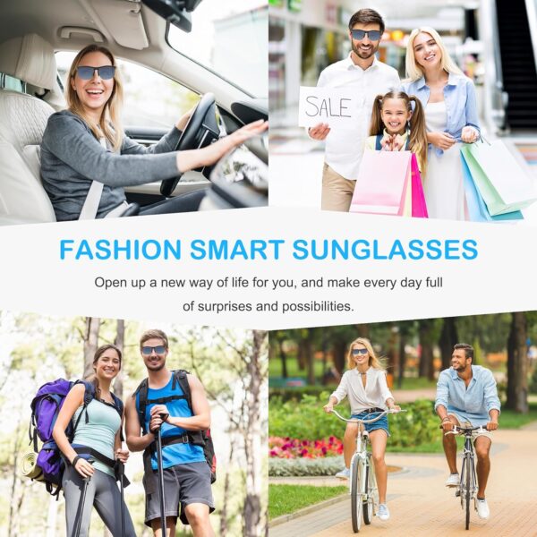 Smart Glasses Bluetooth 5.3: Polarized Open Ear Sunglasses with Photo & Voice Control - Image 7