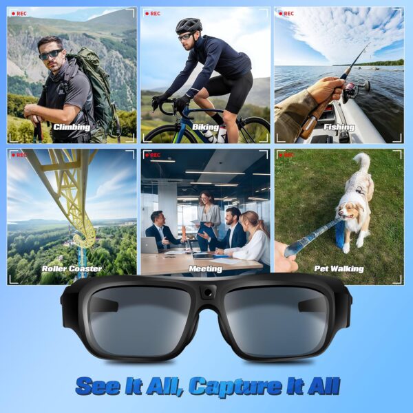 2025 Upgrade Camera Glasses 4K: Smart Glasses for Men & Women - Image 4